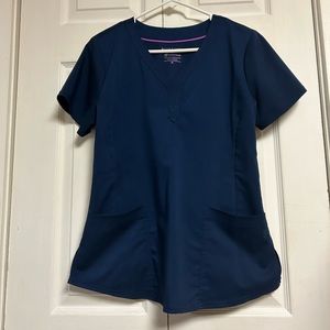 Healing hands purple label yoga medical scrub top